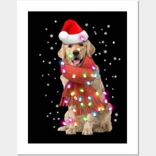 labrador retriever christmas tshirt Posters and Art